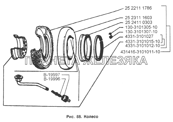 Колесо ЗИЛ-433100